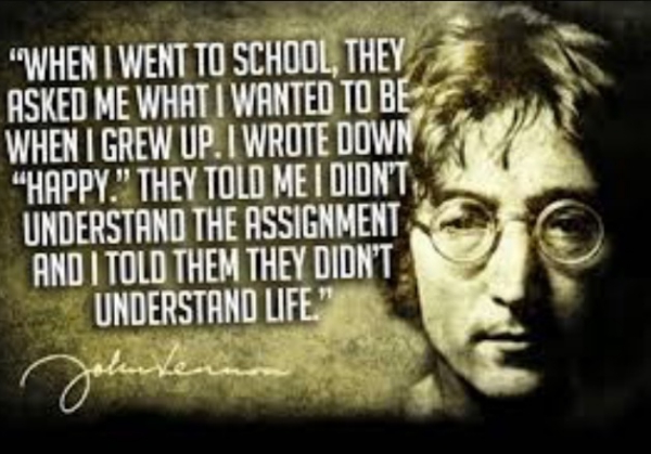 I Wrote Down "Happy" NEW Famous Musician Quote Poster John Lennon 