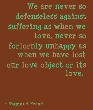 Love equates to a lot of suffering, but its worth it...