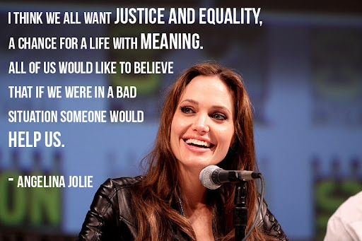 We all want justice and equality...
