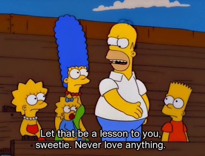 A funny quote from the Simpsons which is not true at all :)