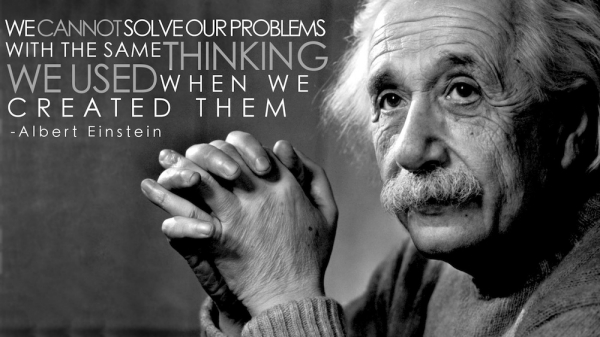 Change your thinking to solve problems...