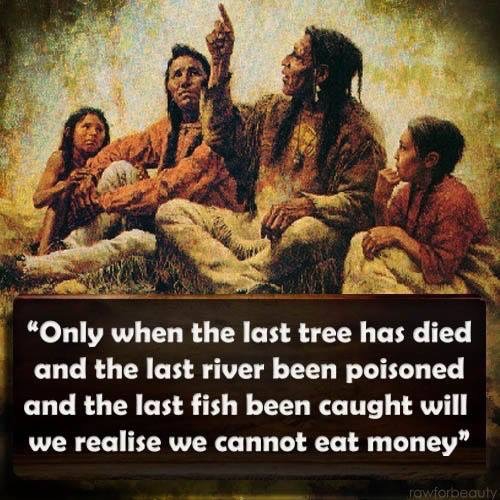 Our earth can never be bought or sold with money, we need to protect it before it's lost