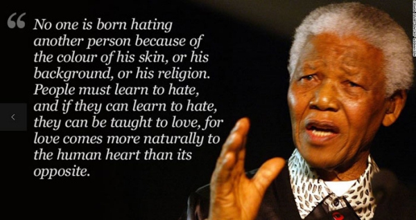 If hate can be learned, so can love...